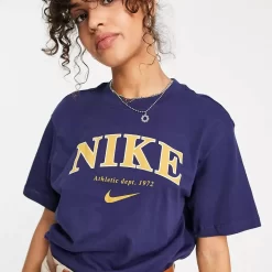 Nike Retro Athletics T-Shirt - Navy