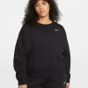 Nike Sportswear Essential Crew Sweatshirt (Plus Size) - Black