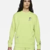 Nike Sportswear Essentials+ French Terry Crew Sweatshirt - Light Lemon Twist