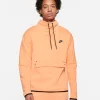 Nike Sportswear Tech Fleece Long Sleeve Funnel Neck Top - Orange Frost