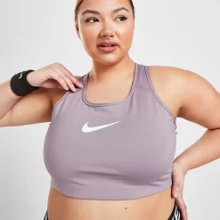 Nike Training Swoosh Bra (Plus Size) - Pink
