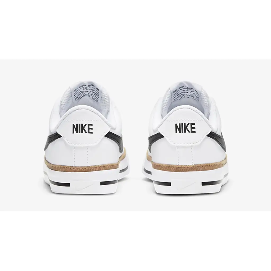 NikeCourt Legacy GS White Desert Ochre - Image 4