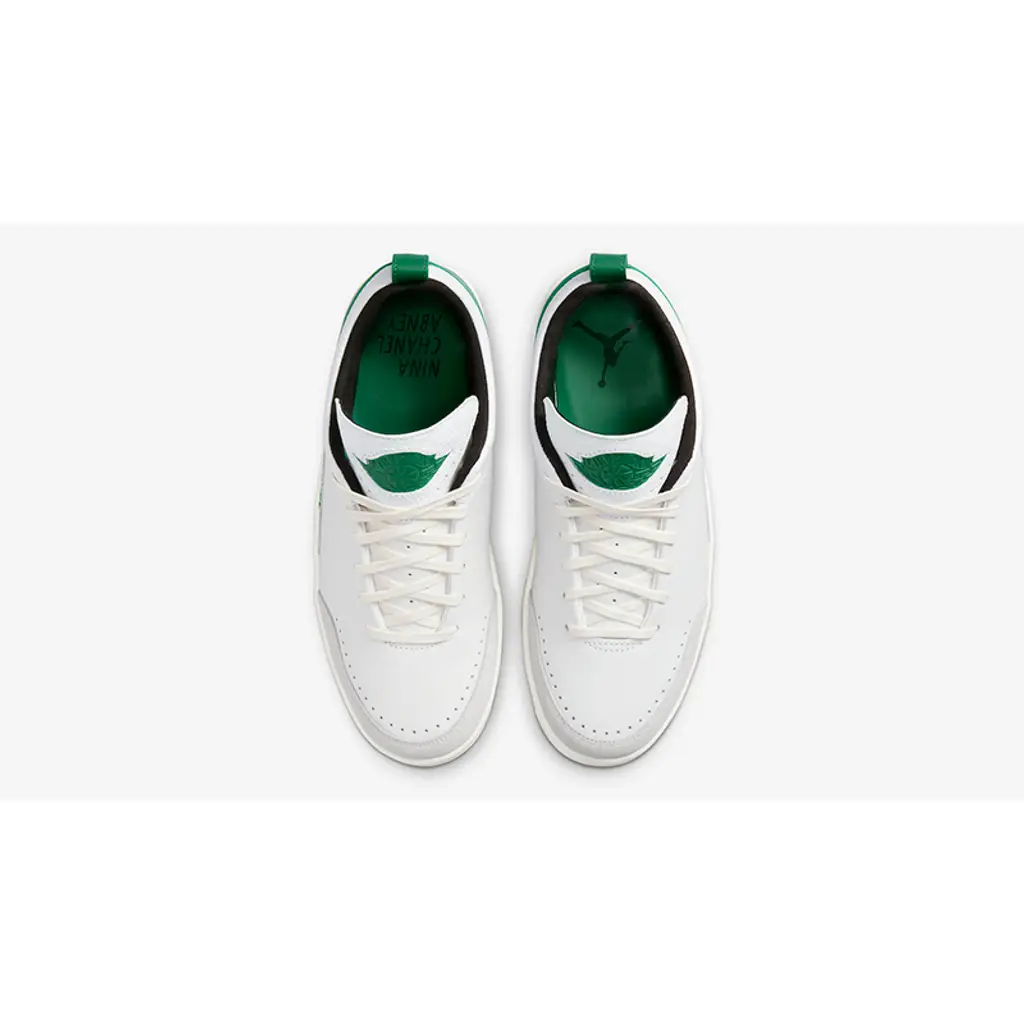Nike Nina Chanel Abney X Air Jordan 2 Low White Green - Image 3