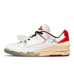 Nike Off-White X Air Jordan 2 Low White Red