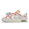 Off-White X Nike Dunk Low White Red Lot 33