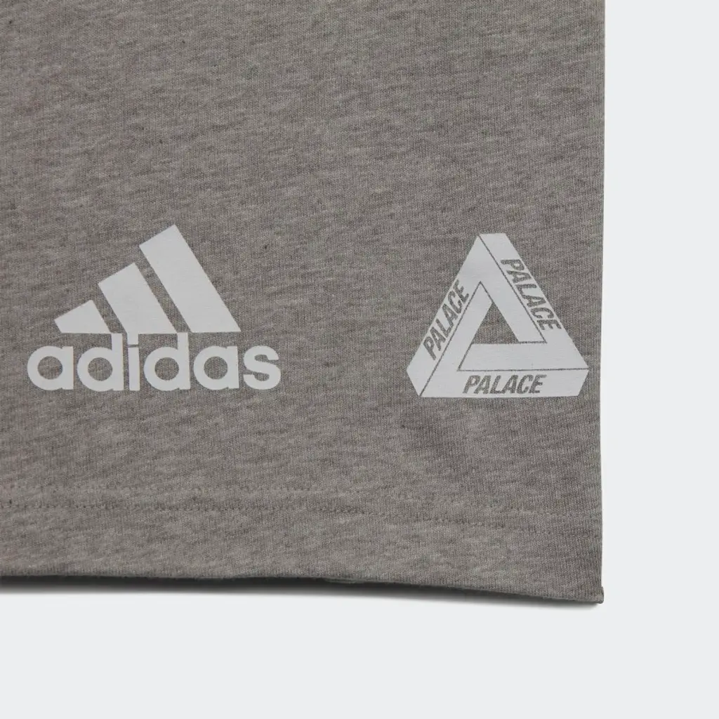Palace X Adidas Originals Graphic T-Shirt - Medium Grey Heather - Image 5