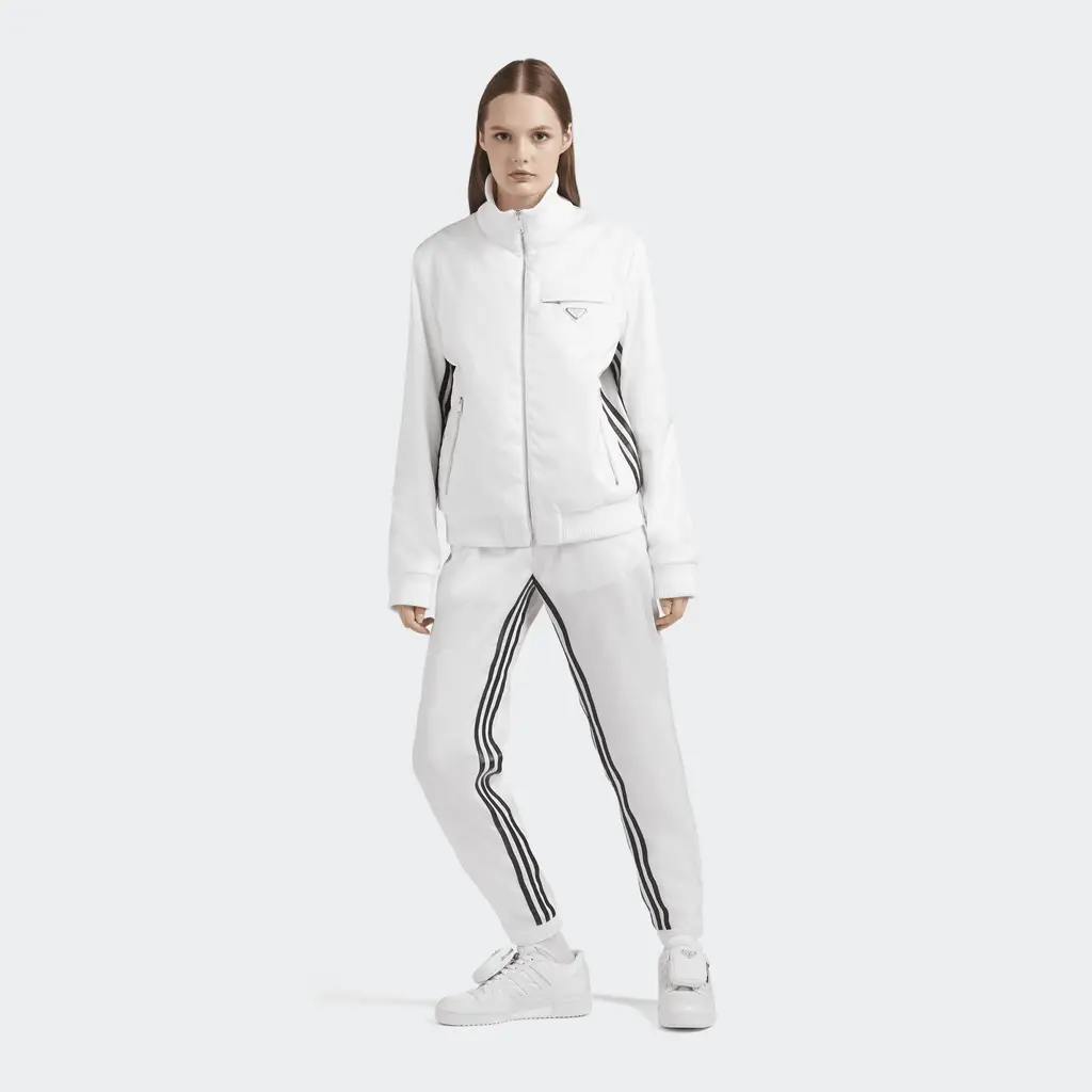 Prada X Adidas Re-Nylon Tracksuit Bottoms - White - Image 5
