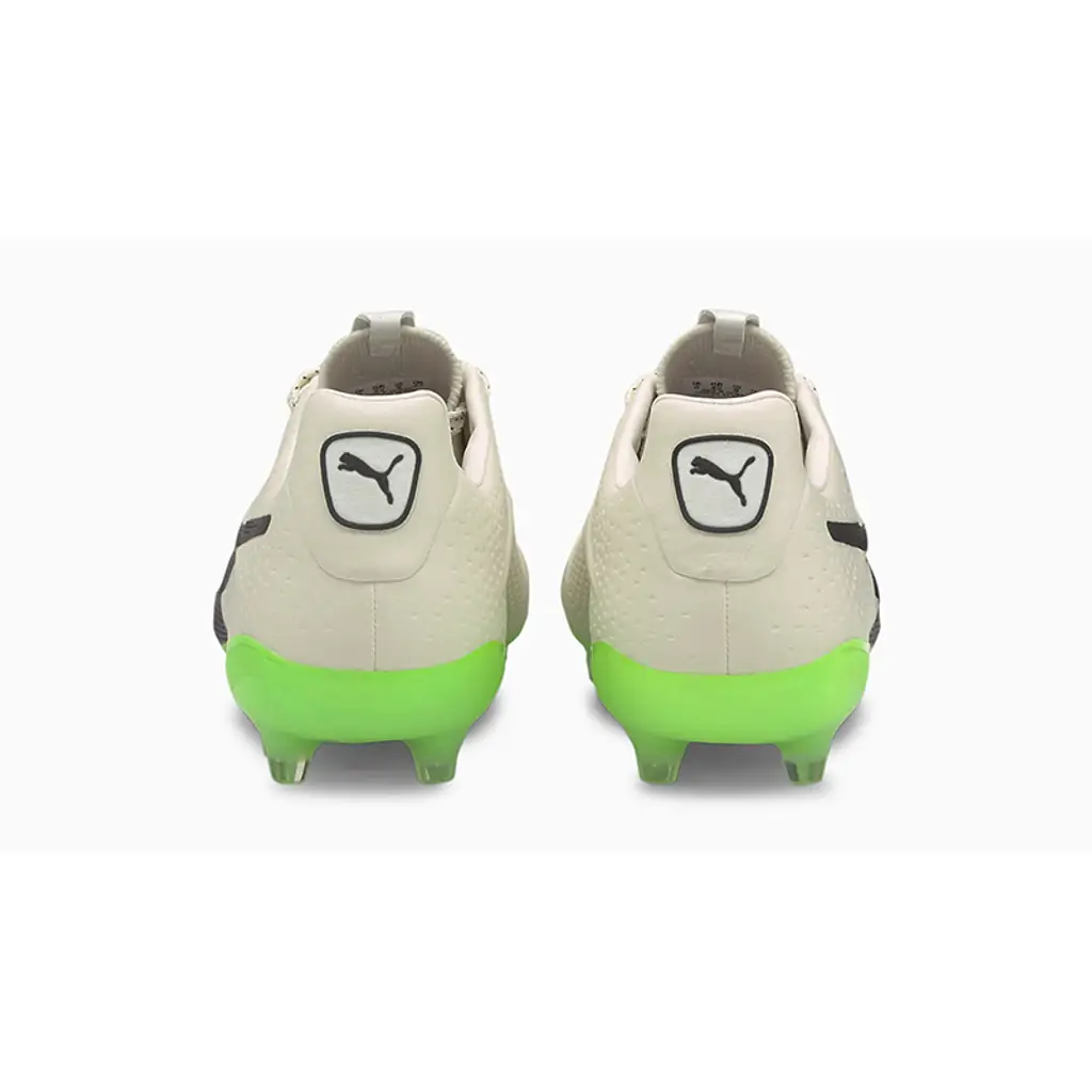 PUMA King Platinum 21 VGN FG/AG Football Boots Ivory Green - Image 4
