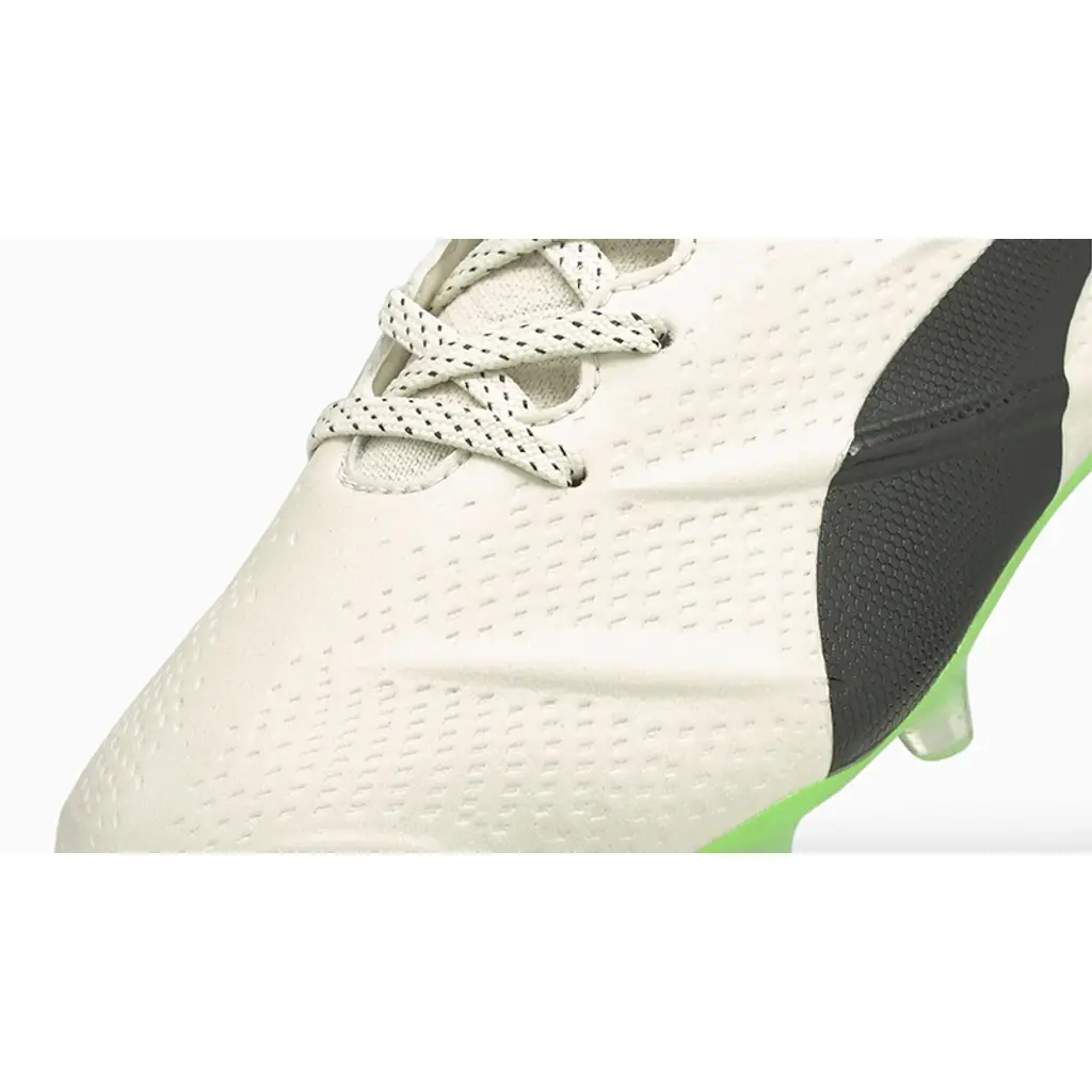 PUMA King Platinum 21 VGN FG/AG Football Boots Ivory Green - Image 5