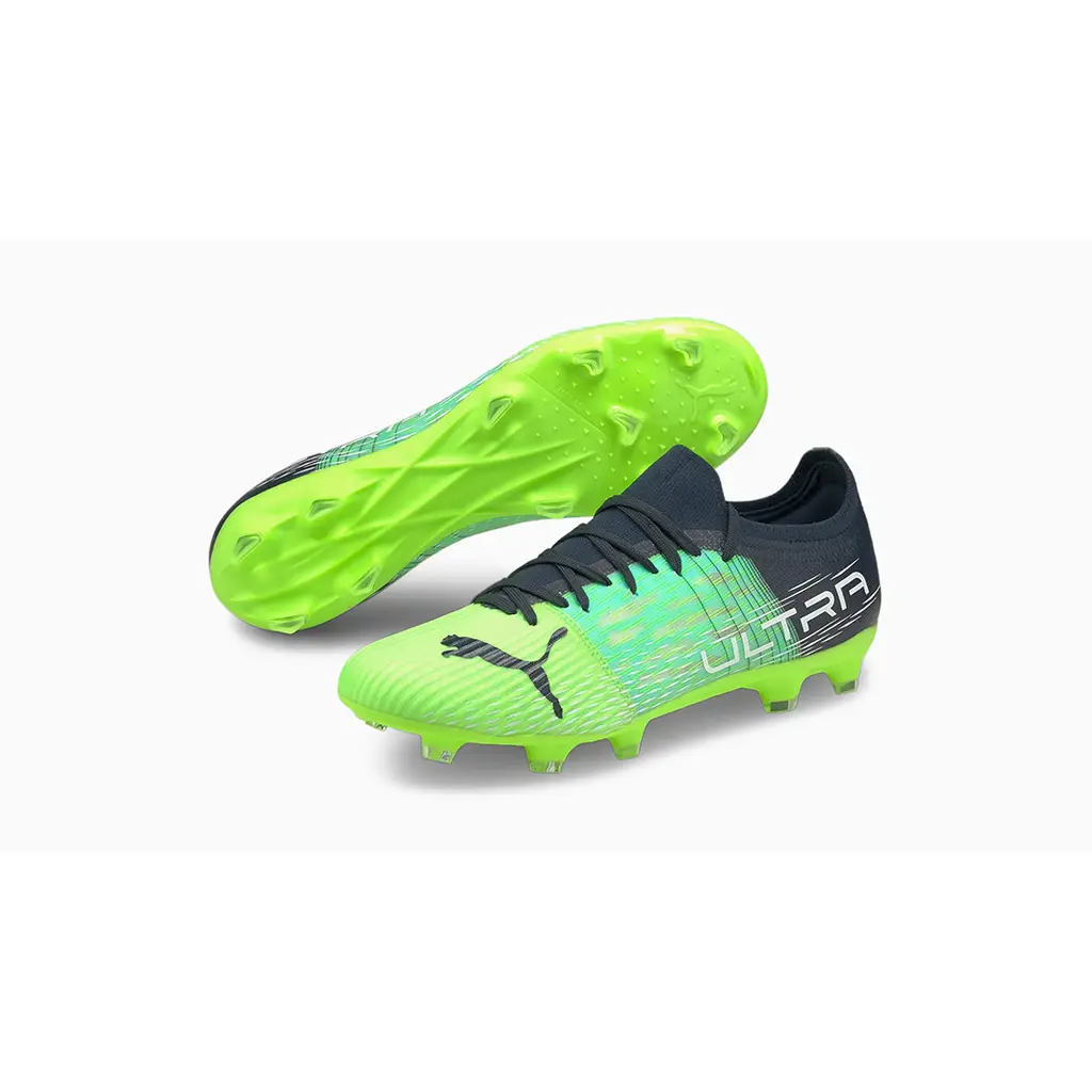 PUMA ULTRA 3.3.FG/AG Football Boots Green Glare - Image 2