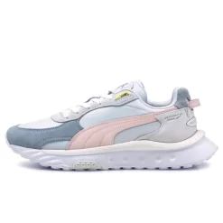 PUMA Wild Rider Pink Blue Fog White