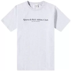 Sporty & Rich Athletic Club T-Shirt - Heather Grey