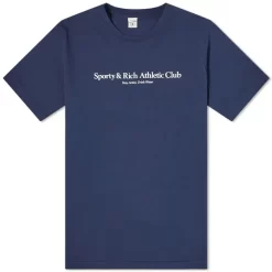 Sporty & Rich Athletic Club T-Shirt - Navy