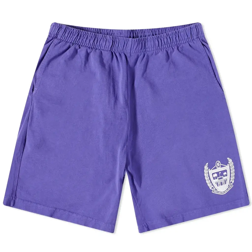 Sporty & Rich Beverly Hills Gym Shorts - Purple