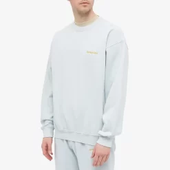 Sporty & Rich Classic Logo Crew Sweatshirt - Baby Blue