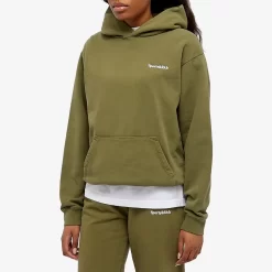 Sporty & Rich Classic Logo Hoodie - Olive