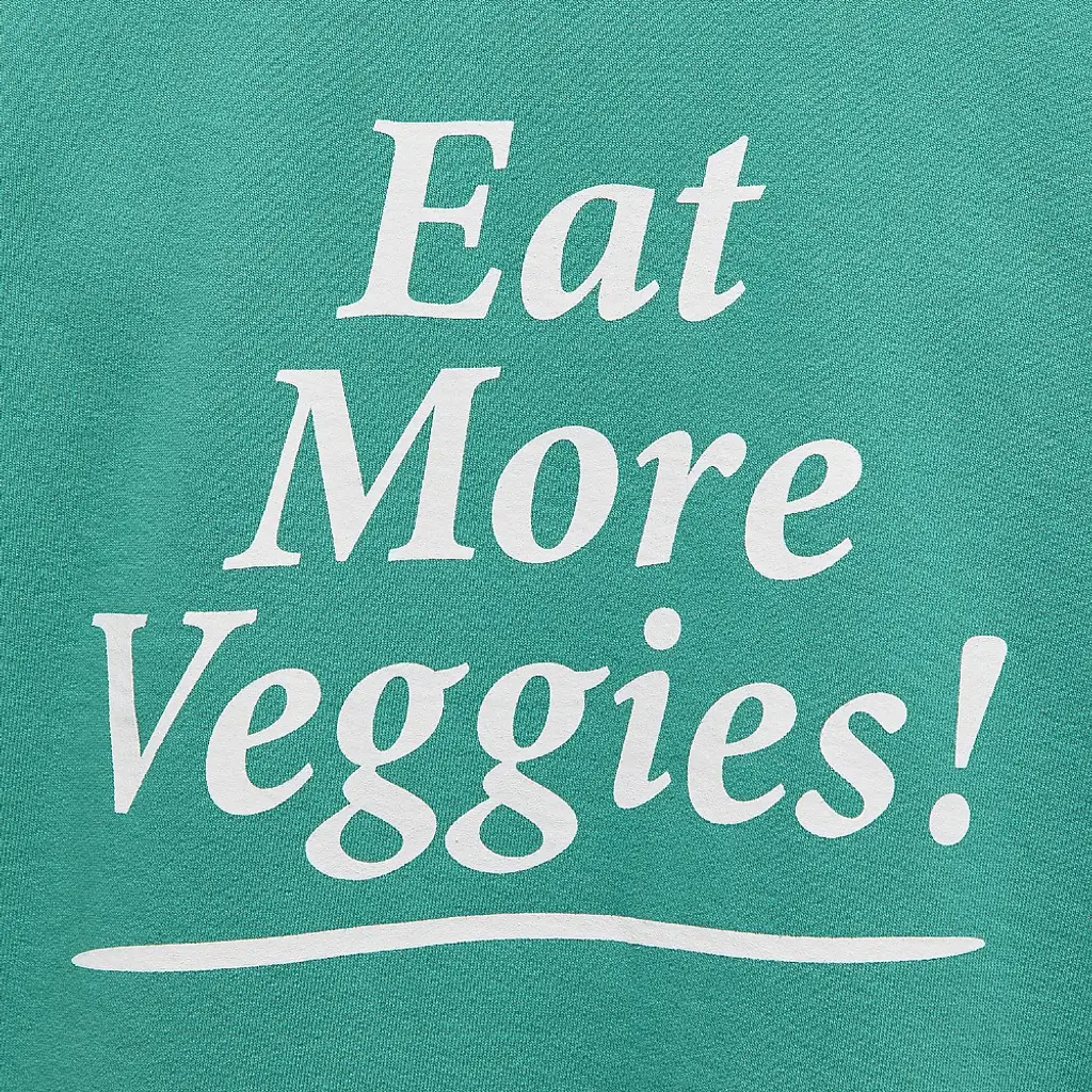 Sporty & Rich Eat Veggies Sweatshirt - Green - Image 4