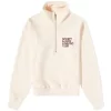 Sporty & Rich Exercise Often Quarter Zip Sweat - Cream