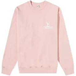 Sporty & Rich Gymnastics Crew Sweat - Rose