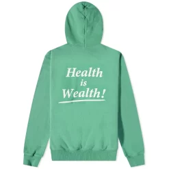 Sporty & Rich Health Is Wealth Hoodie - Kelly