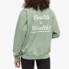 Sporty & Rich Health Is Wealth Sweatshirt - Sea Green