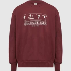 Sporty & Rich Health & Wellness Sweatshirt - Merlot
