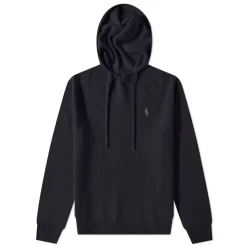 Sporty & Rich Iman Cashmere Hoodie - Black
