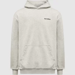 Sporty & Rich Serif Logo Hoodie - Heather Grey