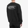 Sporty & Rich Upper East Side Crew Sweatshirt - Black