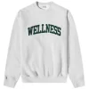 Sporty & Rich Wellness Boucle Crew Sweatshirt - Heather Grey