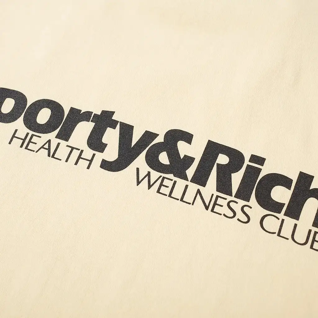 Sporty & Rich Wellness Club La T-Shirt - Banana Cream - Image 5