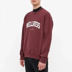Sporty & Rich Wellness Ivy Sweatshirt - Merlot