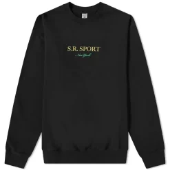 Sporty & Rich Wimbledon Crew Sweat - Black