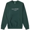 Sporty & Rich Wimbledon Crew Sweatshirt - Forest Green