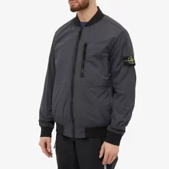 Stone Island Nylon-Tc Bomber Jacket - Charcoal