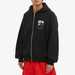 Stüssy Stussy 8 Ball Zip Hoodie - Black