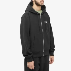 Stüssy Stussy Basic Stussy Zip Hoodie - Black