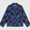 Stüssy Stussy Big Ol Check Chore Coat - Blue