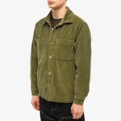 Stüssy Stussy Cord Quilted Overshirt - Olive