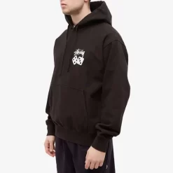Stüssy Stussy Dice Pigment Dyed Hoodie - Black
