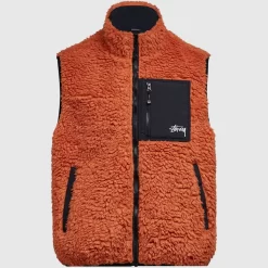 Stüssy Stussy Sherpa Vest - Orange
