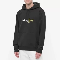 Stüssy Stussy Sport Applique Hoodie - Black