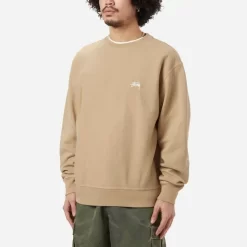 Stüssy Stussy Stock Logo Crew Jumper - Beige