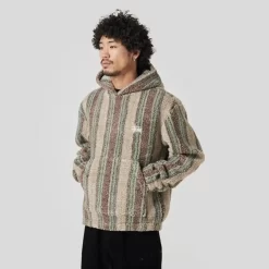 Stüssy Stussy Stripe Sherpa Hoodie - Multi