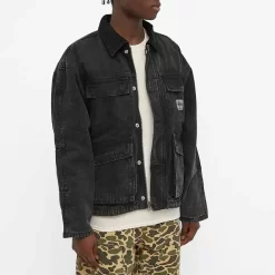 Stüssy Stussy Washed Canvas Shop Jacket - Black