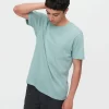 UNIQLO 100% Supima Cotton Crew Neck T-Shirt - Green