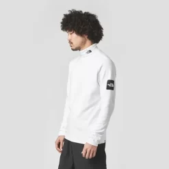 The North Face Black Box Long Sleeve Roll Neck T-Shirt - White
