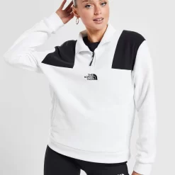 The North Face Bonete 1/4 Zip Sweatshirt - White