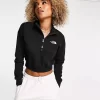 The North Face Cropped 1/4 Zip Sweat - Black
