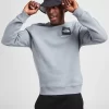 The North Face Fine Box Logo Crew Sweatshirt - Grey